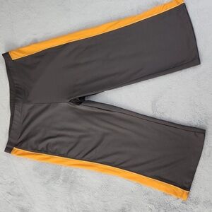 CHAMPION gray/orange athletic capris size L